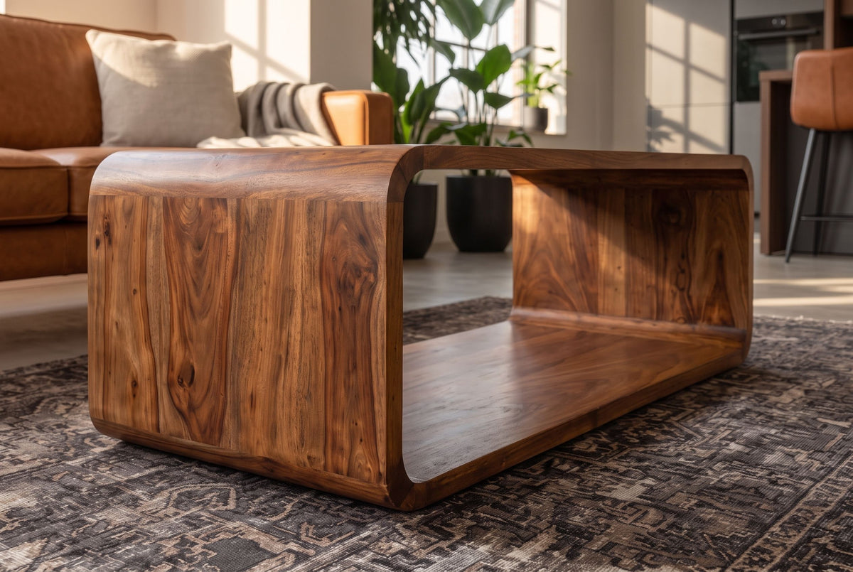 Couchtisch TV-Board CUBUS 100cm Sheesham Holz