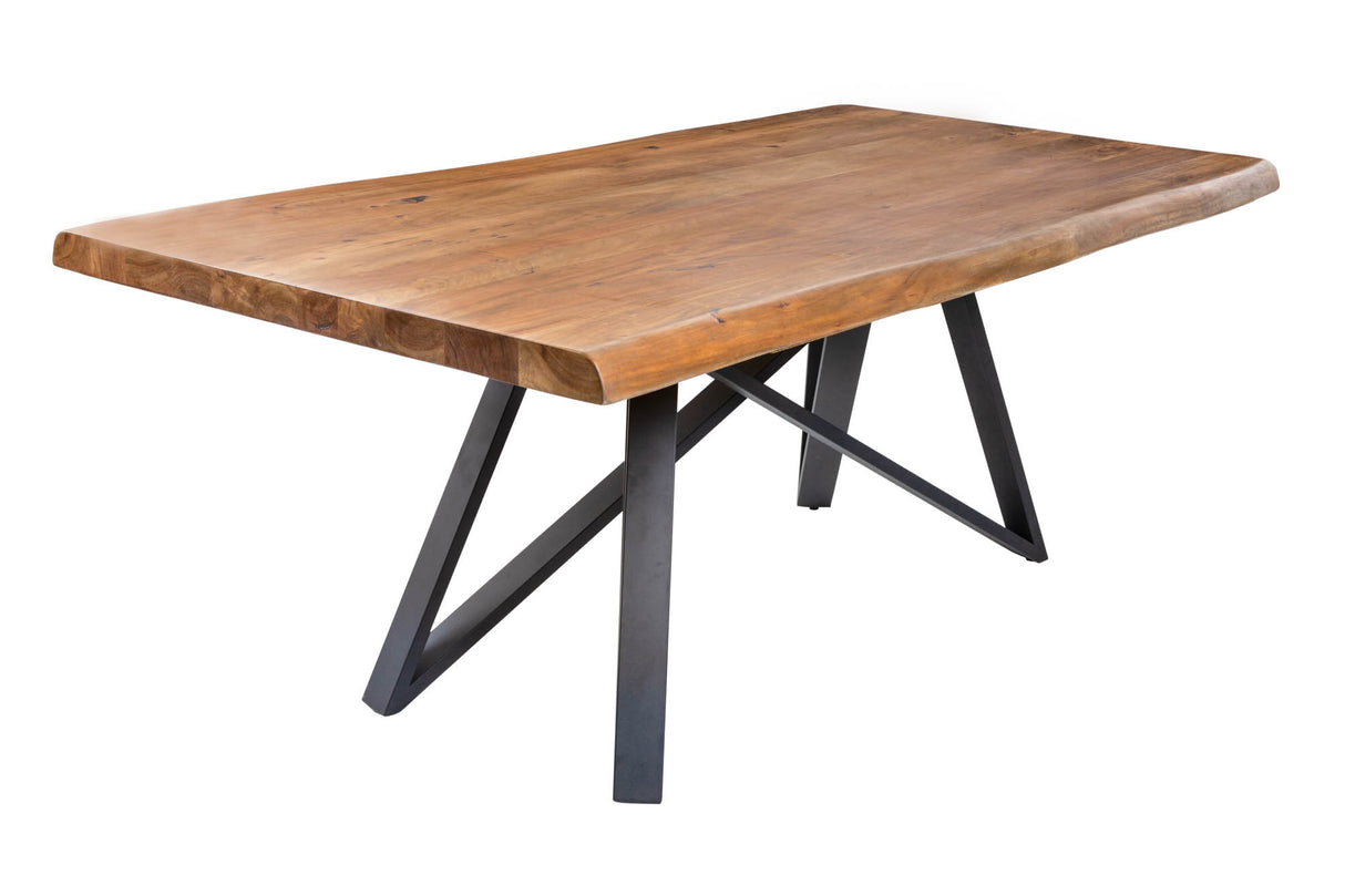 Esstisch MAMMUT 200cm 60mm Akazienholzplatte Honig Finish