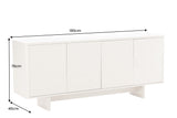 Sideboard SAVOY 180cm 3D w/ white marble ceramic top