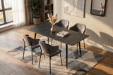 Dining table MILANO 140cm ceramic grey