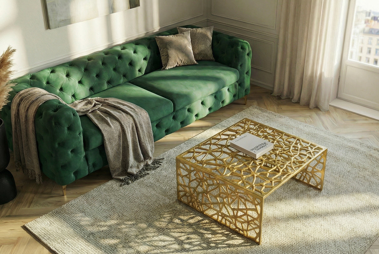 Coffee table ABSTRACT 60cm gold