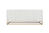 Sideboard SCORPION 180cm 3D Mangoholz weiß gold