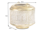 Lantern ORIENT 15cm gold with patina