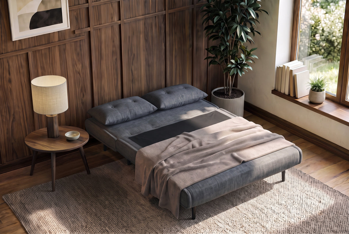 Sleeping chair SMART MULTIFUNCTION 140cm velvet grey