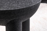 Side table ABSTRACT 50cm iron black w/ mango wood bullet