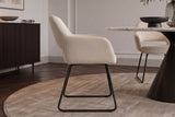 Chair MUSTANG with armrests cord beige