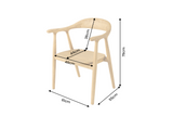 Chair KENNEDY w/ armrests sungkai wood natural