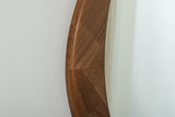 Wandspiegel ORGANIC 65 cm Massivholz Walnussoptik