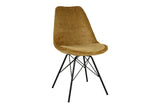 Chair SCANDINAVIA MEISTERSTÜCK  textured fabric mustard yellow