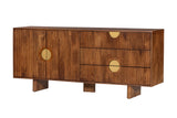 Sideboard MADISON 180cm strukturierte Front braun