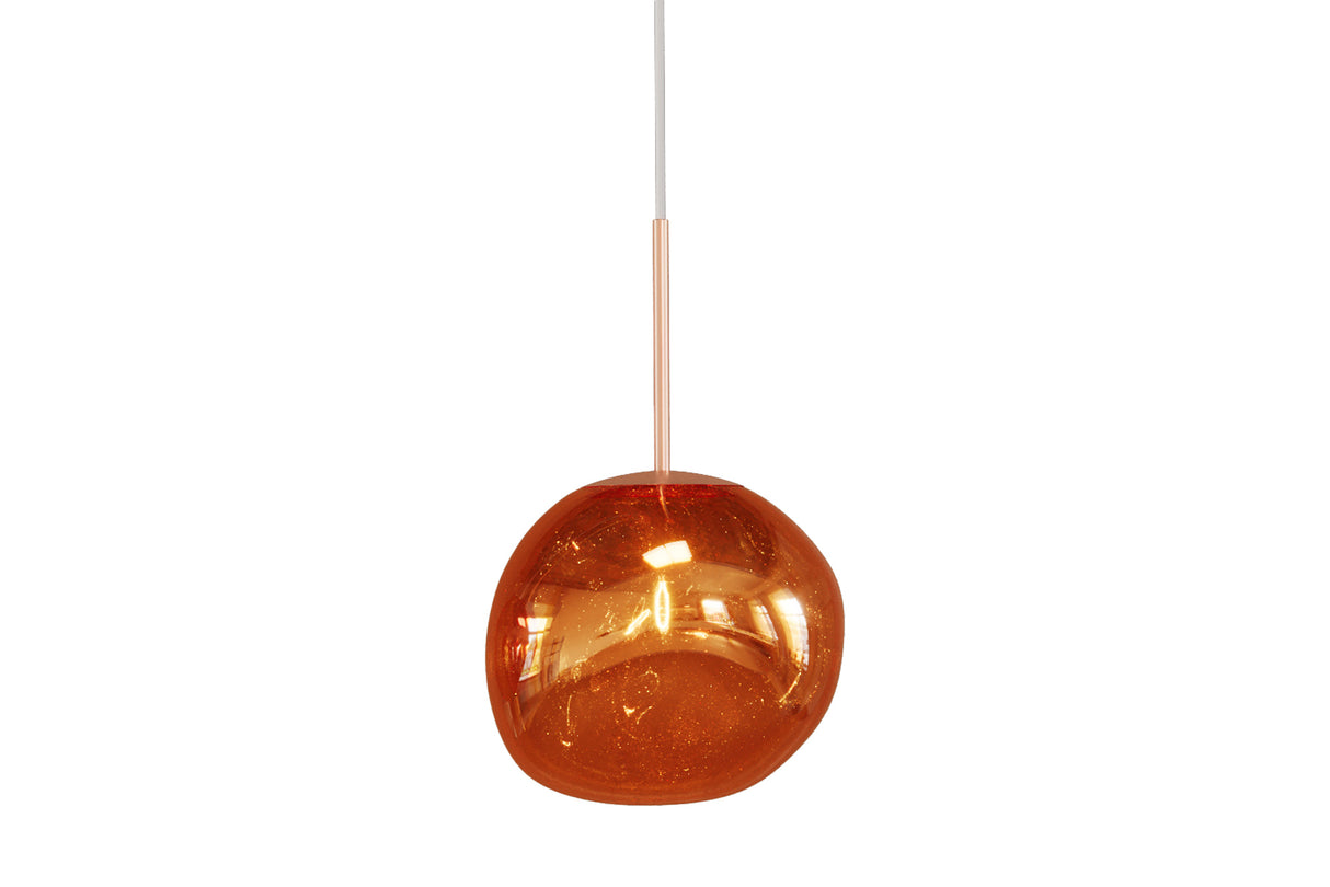 Pendelleuchte LIQUID DIAMOND 20cm Glas kupfer