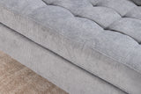 Ecksofa STOCKHOLM 220cm 3-Sitzer Cord grau