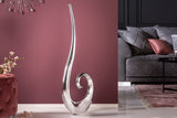 Vase WAVE XL 106cm silber aluminium