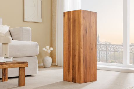 Decoration pillar COLUMNA 75cm acacia natural brown