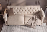 Schlafsofa MAISON BELLE AFFAIRE 220cm Samt Vogue Champagner Beige