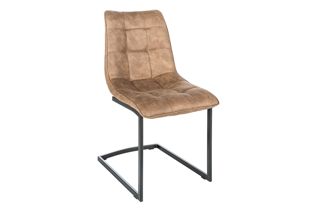 Cantilever chair MIAMI microfibre taupe