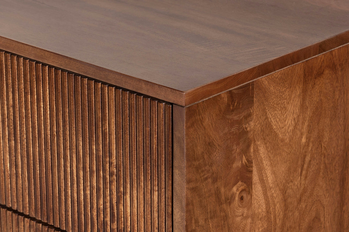 Sideboard MADISON 180cm strukturierte Front braun