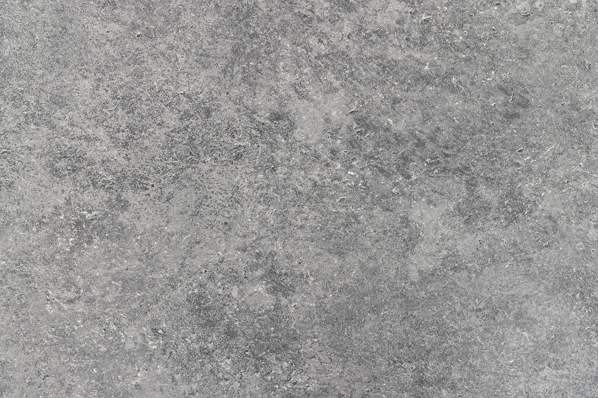 Dining table APARTMENT 140cm grey stone look w/ black metal frame