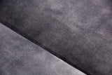 Sofa MODERN BAROCK 240cm 3-seater velvet dark grey Chesterfield look