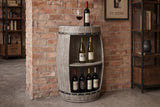 Wine shelf half BODEGA 80cm massive fir wood