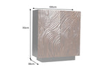 Highboard FLUID 110cm 3D acacia wood dark walnut brown