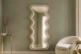 Wall mirror CURVY 160cm greige