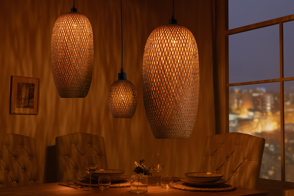 Suspension ORGANIC LIVING 60cm en bambou naturel