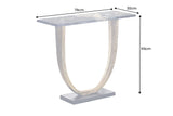 Console OMEGA 80cm marble black w/ golden frame handmade