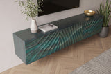 TV-Board SCORPION 160cm 3D hanging mango wood turquoise