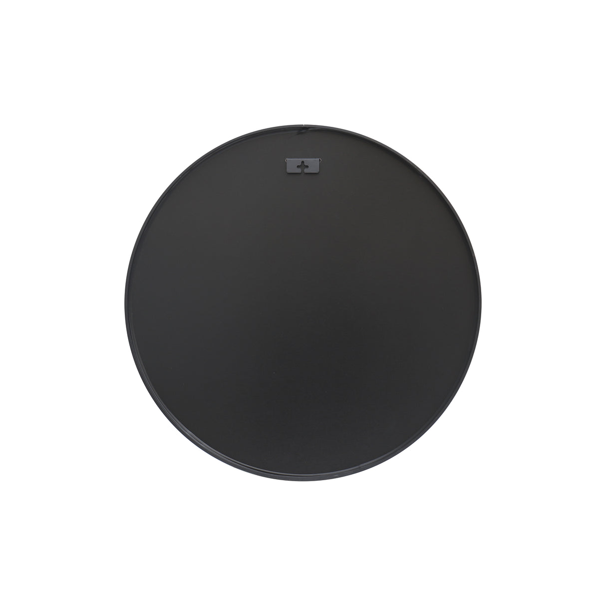 Wandspiegel PORTRAIT 60 cm rund Aluminium schwarz