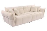Sofa CLOUD 260cm 3-seater XXL bouclé tweed beige