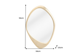 Wall mirror ORGANIC 90cm gold