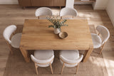 Esstisch MAKASSAR 160cm Mangoholz creme-natur