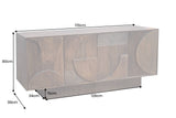 Sideboard ART DECO 170cm 3D Mangoholz braun