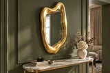 Wandspiegel AURA 90cm gold