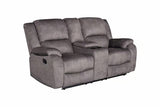 Kinosessel HOLLYWOOD 2-Sitzer Relaxfunktion mit Stauraum Samt grau