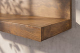 Wall shelf MAKASSAR 110cm mango wood brown honey finish