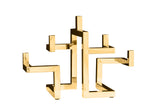 Candleholder ABSTRACT 50cm 5 flames gold