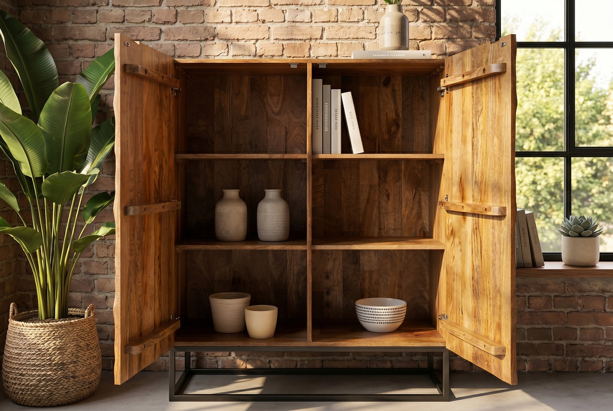 Highboard SCORPION 120cm 3D mangobraun