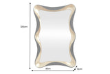 Wall mirror ALICE 120cm black gold