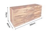 Sideboard RELIEF 160cm sheesham wood