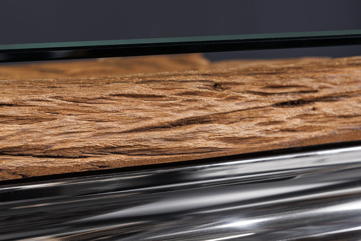 Console table top BARRACUDA 140x45cm teak wood