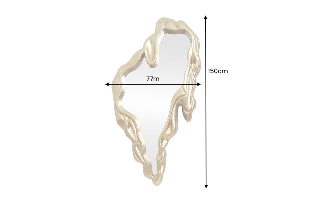 Wandspiegel FLUIDUM 150cm gold 