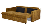 Schlafsofa APARTMENT 215cm 3-Sitzer Samt senfgelb