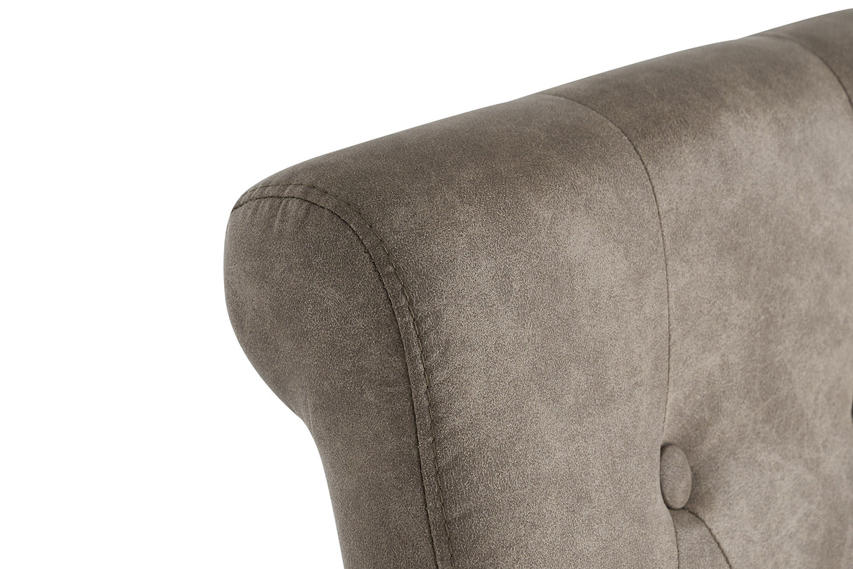 Chair CASA w/ neck roll microfibre taupe