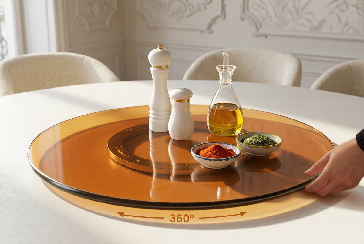 Turnplate SERVANT 50cm 360° tempered glass amber