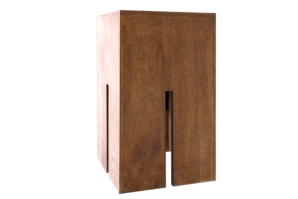 Side table CASTLE 45cm mango wood brown honey finish