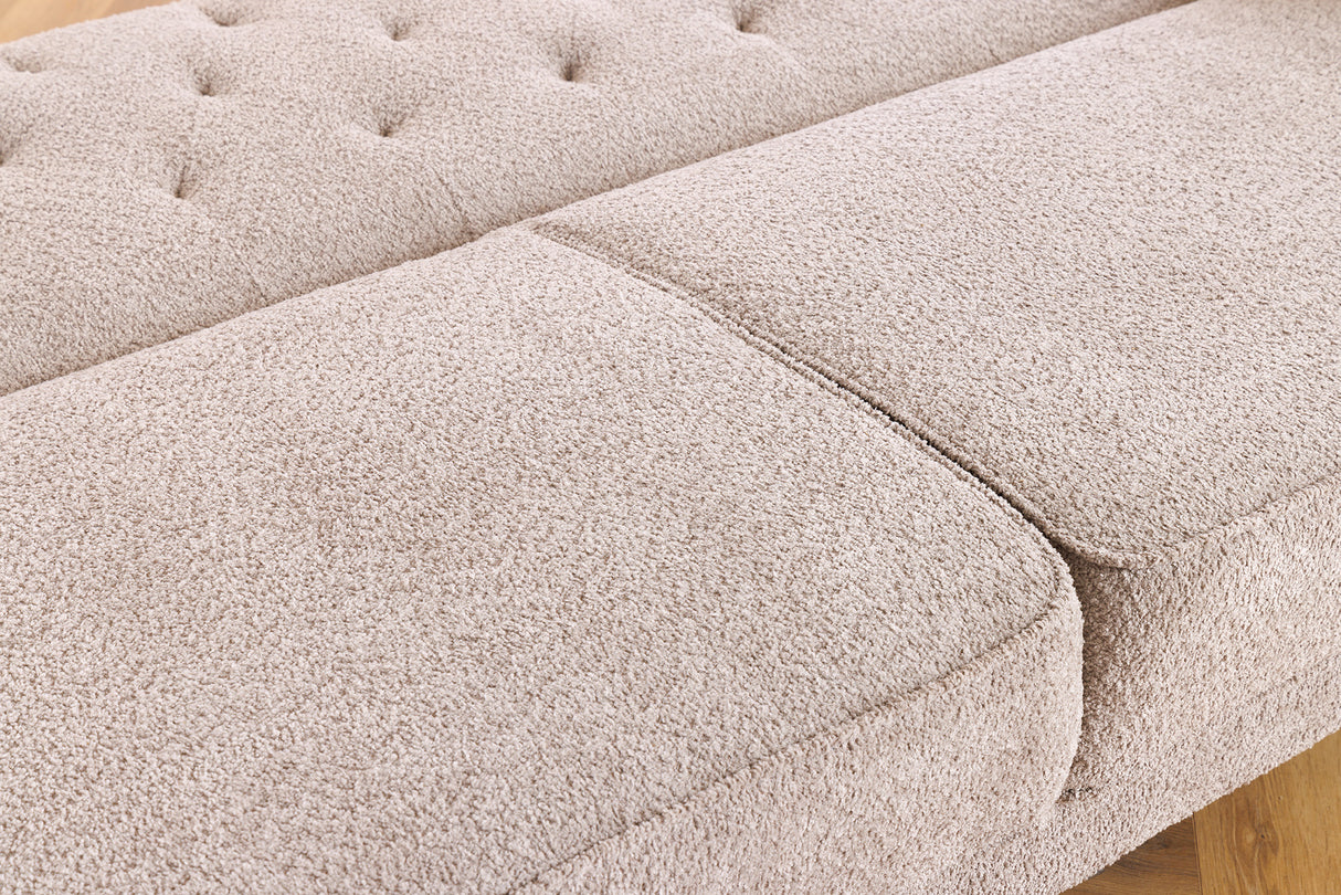 Schlafsofa MAISON BELLE AFFAIRE 220cm Bouclé Greige