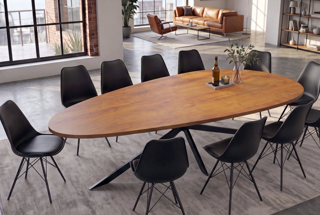 Dining table ORGANIC ARTWORK 240cm acacia wood brown