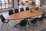 Dining table ORGANIC ARTWORK 240cm acacia wood brown